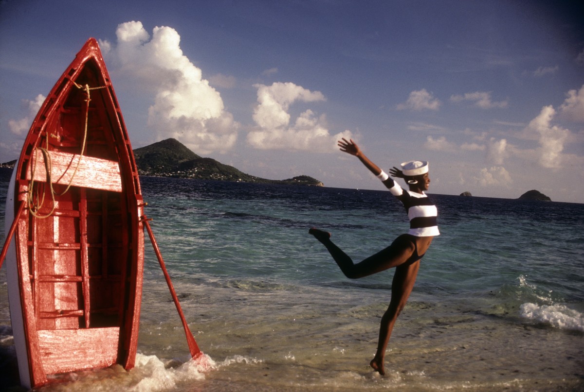 Roshumba Williams was photographed by Robert Huntzinger in St. Vincent.